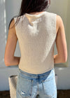 HOOK EYE VEST- BEIGE