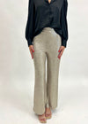 FOIL KNIT PANT- CHAMPAGNE