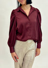 JULIETTE BUTTONDOWN BLOUSE- PLUM