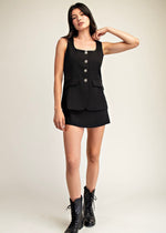 EXPRESS TAILORED MINI DRESS- BLACK