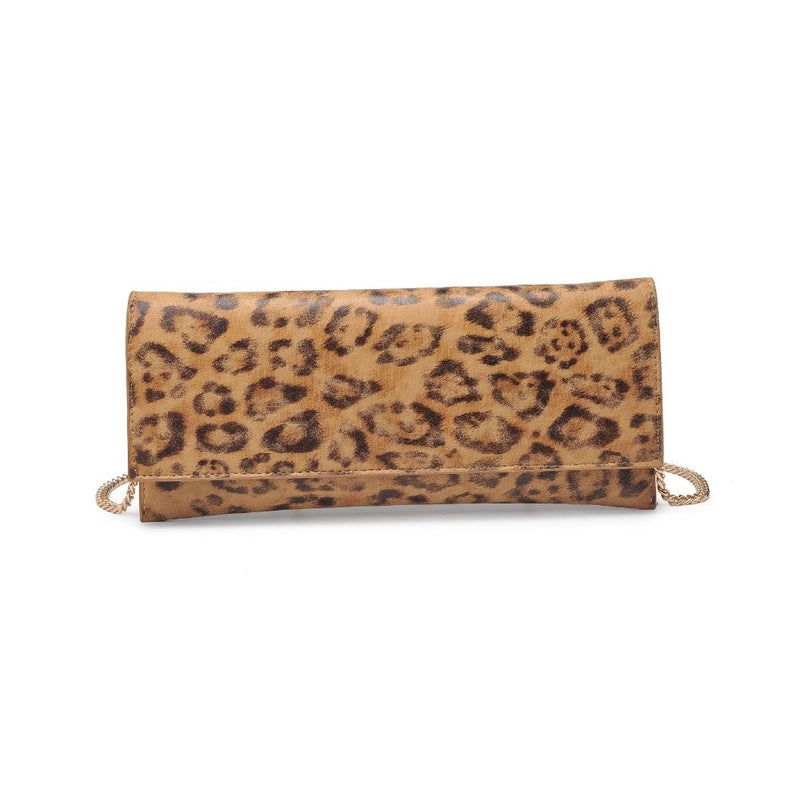 ADELLE CLUTCH- LEOPARD