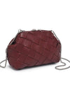 PAULINE CLUTCH/CROSSBODY- BURGUNDY