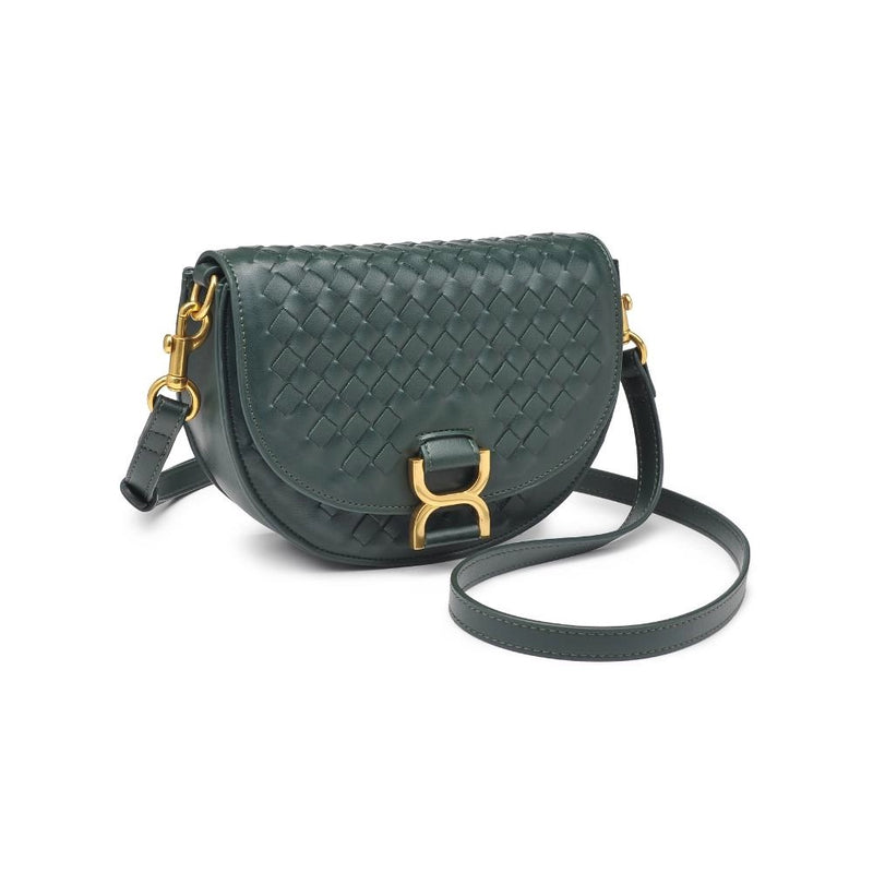 ALISE WOVEN CROSSBODY- FOREST