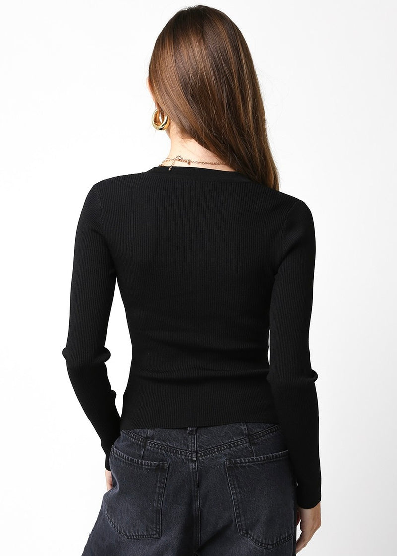 GWEN CARDIGAN- BLACK