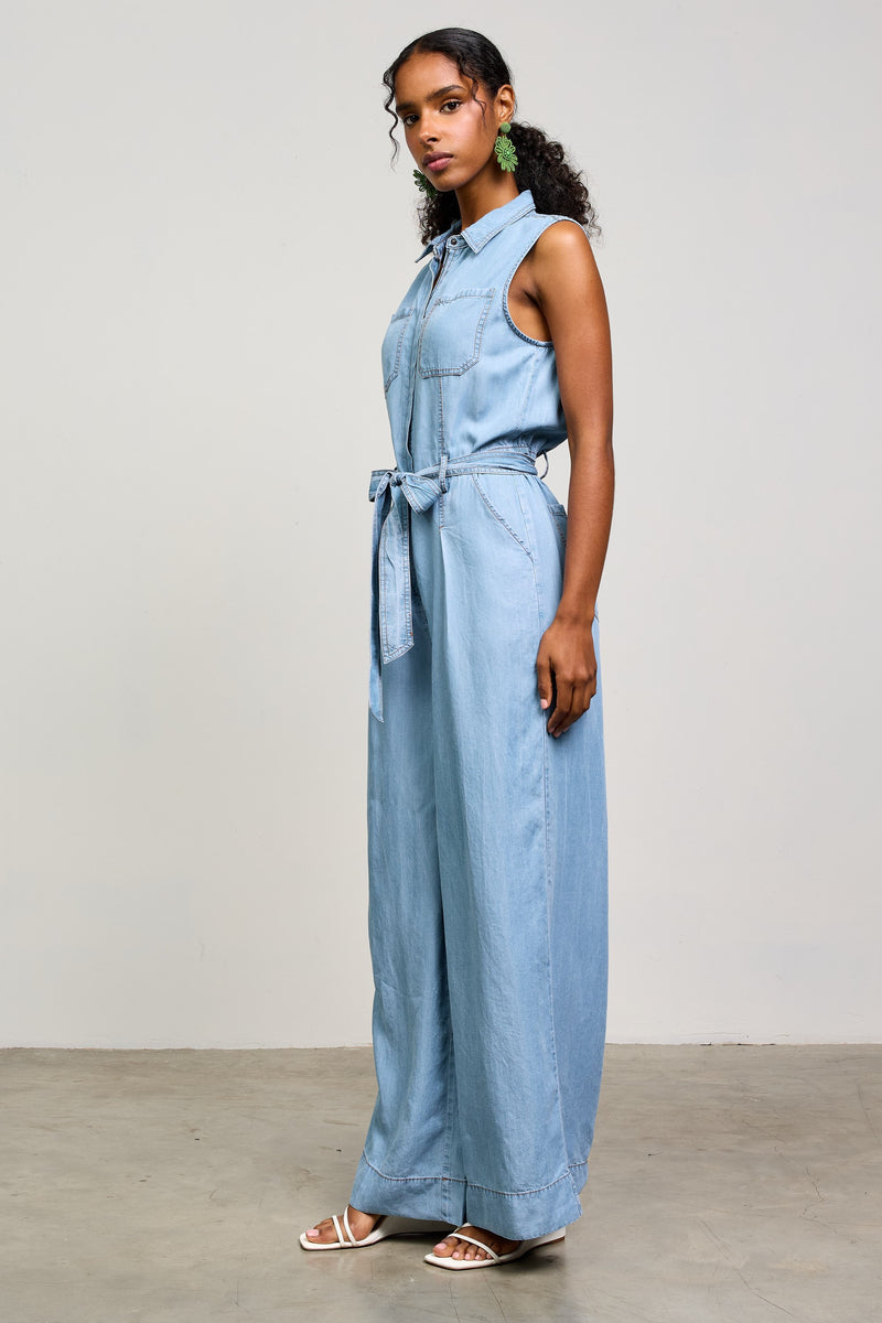 TENCEL JUMPSUIT- CHAMBRAY