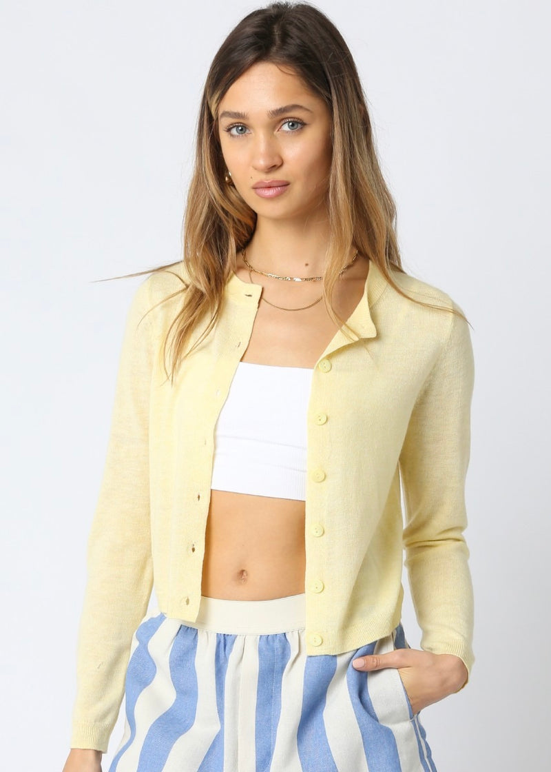 GIANNA KNIT CARDIGAN- EGG