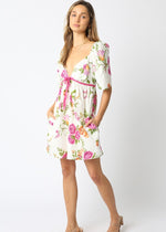 LENNOX FLORAL DRESS- WHITE FLORAL