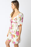 LENNOX FLORAL DRESS- WHITE FLORAL