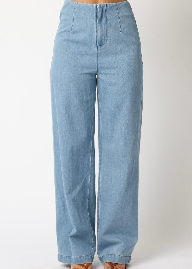 AZANA DENIM PANT- LT.DENIM