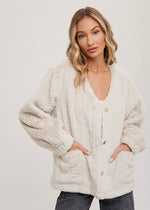 ECO FUR JACKET- BEIGE