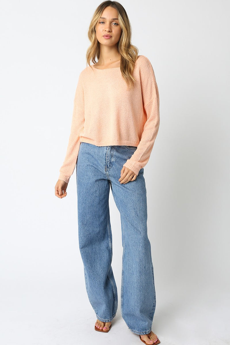 NAOMI SWEATER- PEACH