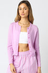 GIANNA KNIT CARDIGAN- LILAC