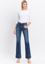 SKYLAR HIGH RISE TROUSER BOOTCUT- SNOWDROP WASH