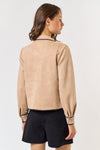 CONSTRAST SUEDE JACKET