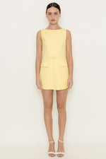 SUNNY CREW NECK ROMPER- YELLOW