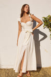 HEAVEN SENT FLUTTER DRESS- IVORY