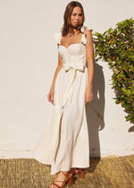 HEAVEN SENT FLUTTER DRESS- IVORY