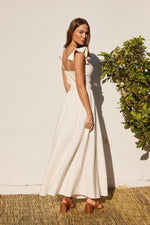 HEAVEN SENT FLUTTER DRESS- IVORY