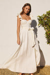 HEAVEN SENT FLUTTER DRESS- IVORY