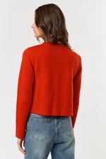 BRIGHTER RED CARDIGAN- RED