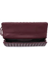 ADA WOVEN HANDLE PURSE- WINE