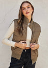 SHERA PUFF VEST- HAZEL