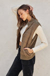 SHERA PUFF VEST- HAZEL