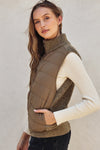 SHERA PUFF VEST- HAZEL