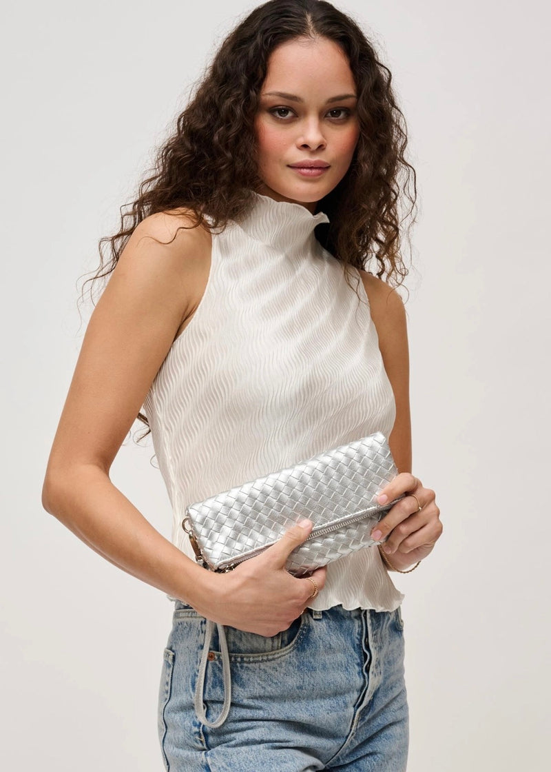 ARIA WOVEN WRISTLET- SILVER