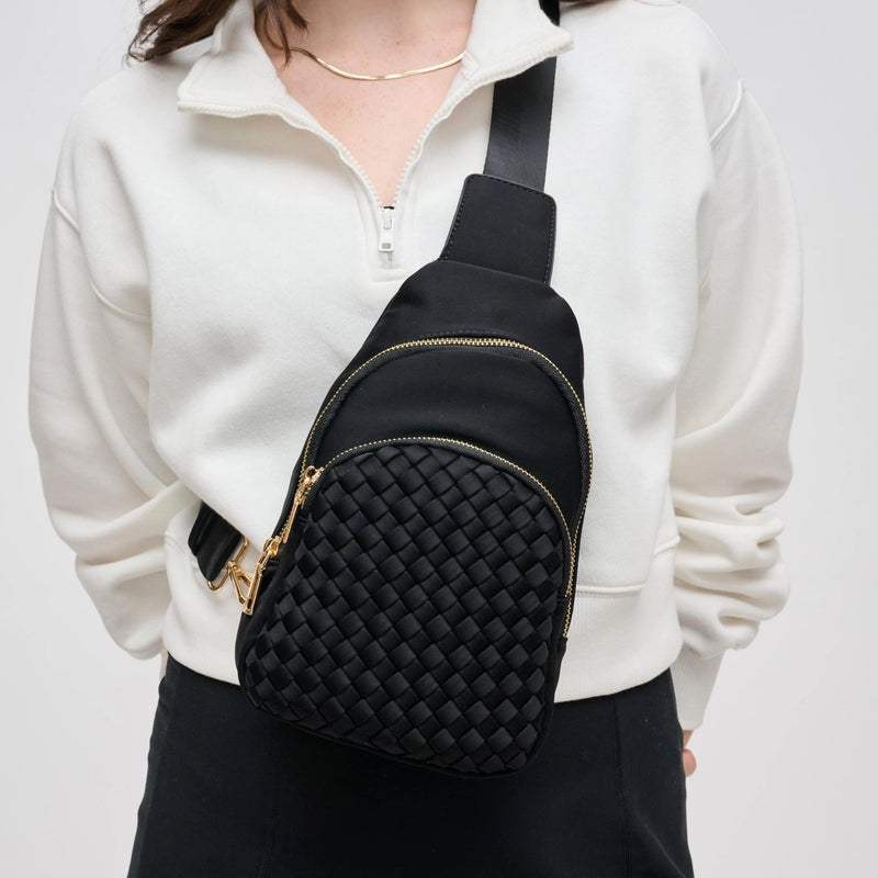 HAILY WOVEN SLINGBACK- BLACK