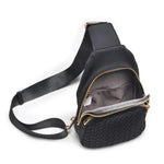 HAILY WOVEN SLINGBACK- BLACK