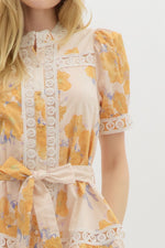 MARIGOLD CROCHET DRESS- YELLOW