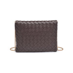 IVY WOVEN CLUTCH- ESPRESSO