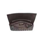 IVY WOVEN CLUTCH- ESPRESSO