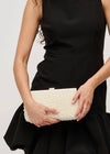 SAMIRA PEARL CLUTCH- IVORY