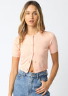 BELLA KNIT CARDIGAN- BLUSH
