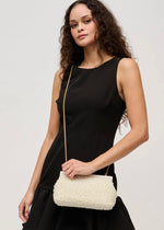 SAMIRA PEARL CLUTCH- IVORY