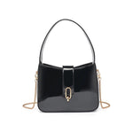 PAIGE PATENT PURSE- BLACK