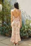 DARLING FLUTTER FLORAL MAXI - BLUSH ROSE