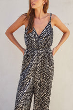 WILD IN JUMPSUIT- BLACK/IVORY