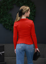 CAMILLE SWEATER- RED